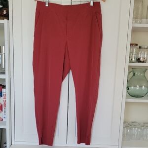 Athleta Red Brooklyn Ankle Pants Size 12